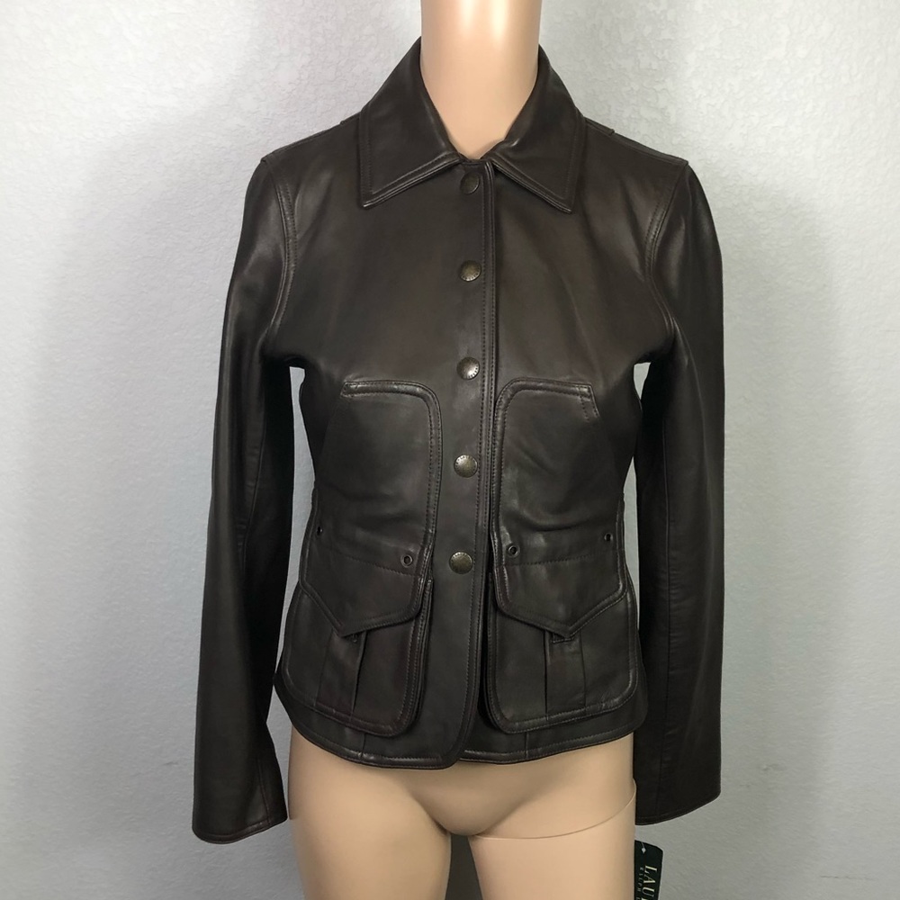 Ralph Lauren Brown Leather Jacket